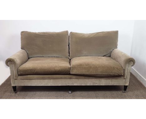 GEORGE SMITH SOFA, en suite with the previous lot.