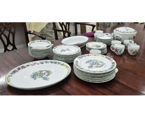 ROYAL WORCESTER 'WORCESTER HERBS' PART DINNER SERVICE.