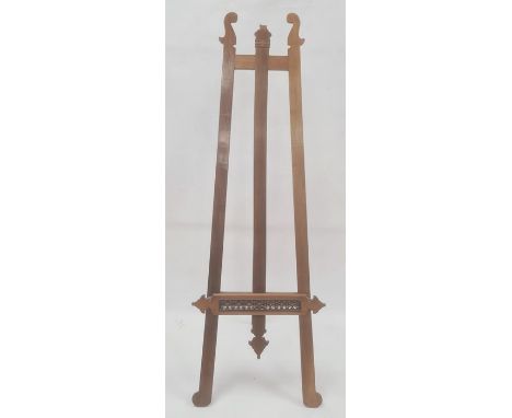Folding easel, Tunbridge decoration and finely turned bobbin decoration Condition ReportHeight approx 95cmWidth at base appro