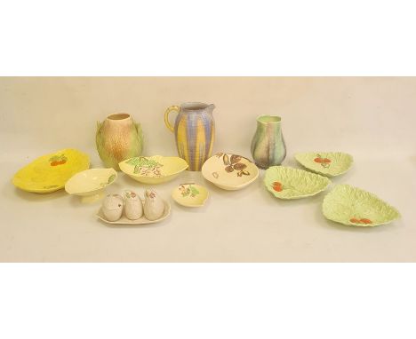 Quantity of Carltonware, Shelley and other Art Deco ceramics, 1930's, various printed marks, including a Shelley blue and yel