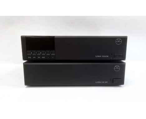 Linn LK140 amplifier and a Linn Pekin tuner with two remote controls, speaker cables and one pair Linn RCA (2) Condition Repo