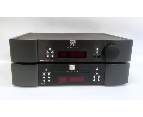 Moon 350P pre-amplifier and a Moon 260D CD player with + Moon remote controls (2) (NOW NO LONGER WITH THE RCA CABLES)Conditio