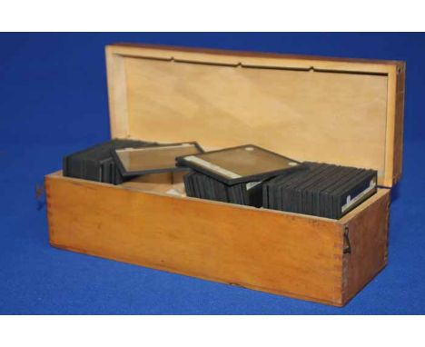 LOT OF MAGIC LANTERN SLIDES
including Norwegian fiord images