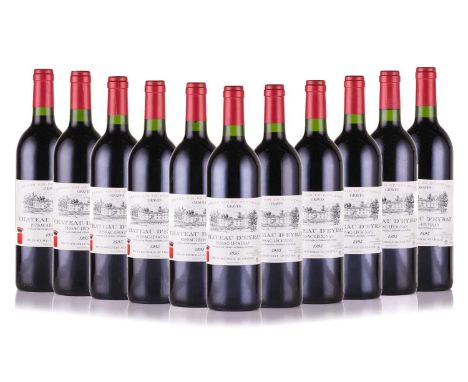 Eleven bottles of 1995 Chateau D'Eyran Pessac-Leognan, Grand Vin de Bordeaux Graves, in OWC.