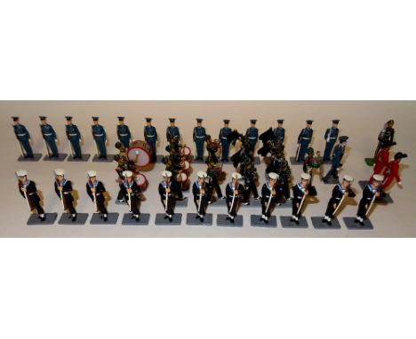Britains Golden Jubilee series larger, possibly sample, editions of 40279 Royal Navy at present and 40280 Royal Air Force at 