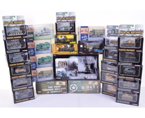 Corgi Military Models, including CC60306 Bedford QI.R Wireless body no 1, CC60305 D-Day Bedford QI.D, 5 x  Wold War Collectio