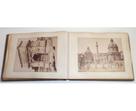 Grand Tour photographs, circa 1900, A bound album containing a vast selection of very fine 10x8in. views from Rome, Vatican C