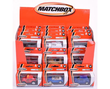 Trade Box Of  Matchbox Mattel Wheels Models, including no.50 Porsche 911 Carrera, no.45 Generator and a no.29 flame chaser, m