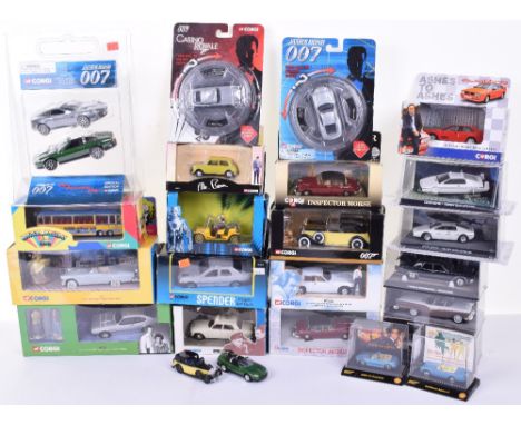 Tv/Film Related Diecast Models, including: Corgi 39902 Ford Thunderbird & Marilyn Monroe Figure,CC02701 Ashes To Ashes DCI Ge