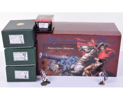 Britains North Gate Diorama 00148 Plus Four Other Figures, including 3 x Patriot figures “Captain of the Young Guard” NA033, 