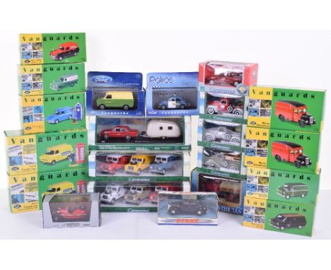 Quantity of Boxed Vanguards and Cararama 1:43 Scale Models, including: 11 x Vanguards-Ford Transit Van’s, Morris Commercial, 