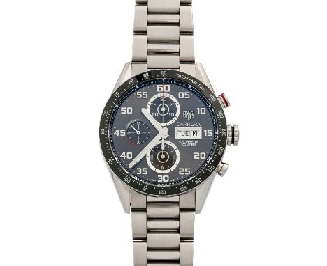 TAG HEUER Carrera Chronograph, Ref. CV2A1U.BA0738. Herrenuhr. Aktueller Neupreis: 4.600,- Euro. Edelstahl. Automatic-Werk, Ka