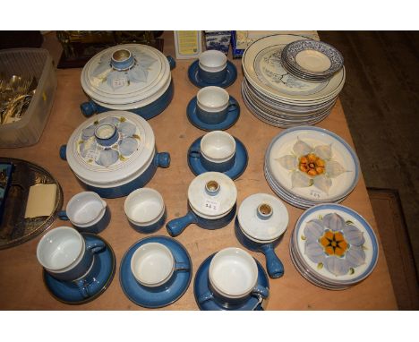 A Denby ware 'Chatsworth' pattern dinner and tea service.