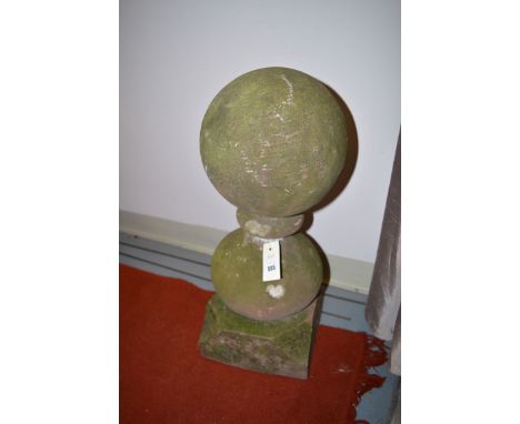 A sandstone finial.