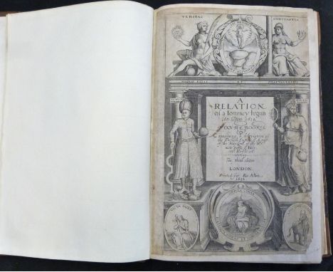 GEORGE SANDYS: A RELATION OF A JOURNEY BEGUN AN DOM 1610 FOURE BOOKES CONTAINING A DESCRIPTION OF THE TURKISH EMPIRE OF AEGYP