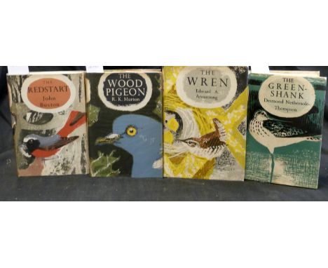 EDWARD A ARMSTRONG: THE WREN, London, Collins, 1955, 1st edition, New Naturalist Monograph No 1, original cloth, d/w (small p