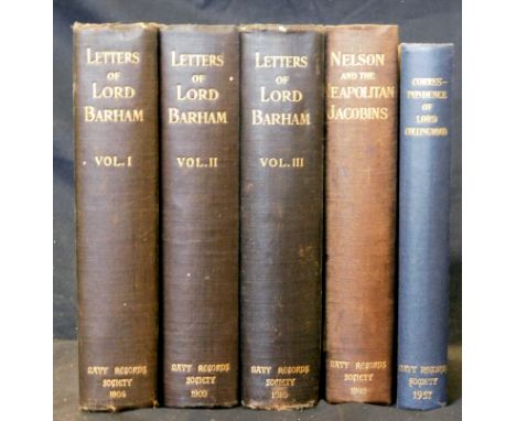 SIR THOMAS BYAM MARTIN: LETTERS AND PAPERS OF, ed Sir Richard Vesey Hamilton, 1903, 1898, 1901, 1st editions, 3 vols, origina