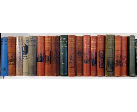 W W JACOBS: 18 titles: THE SKIPPERS WOOING AND THE BROWN MAN'S SERVANT, London, C Arthur Pearson, 1897, 1st edition, 3rd issu