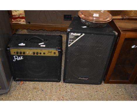 PARK ELECTRIC AMPLIFIER TOGETHER WITH A PROSOUND SPEAKER