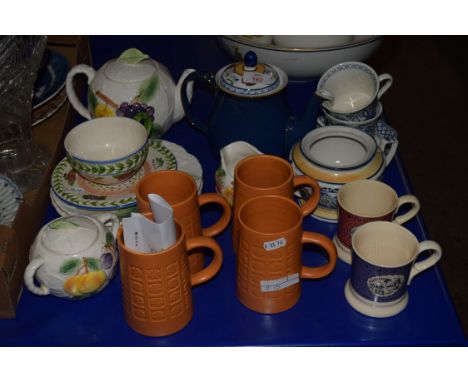 CERAMIC KITCHEN WARES, TEA POTS, JUGS ETC