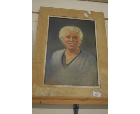 OIL ON CANVAS, PORTRAIT SIGNED F. DROPESA LOWER LEFT, APPROX 39 X 26CM