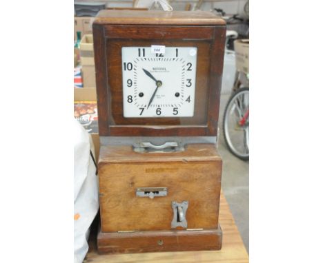 A National Time Recorder Co Ltd clocking on clock.
