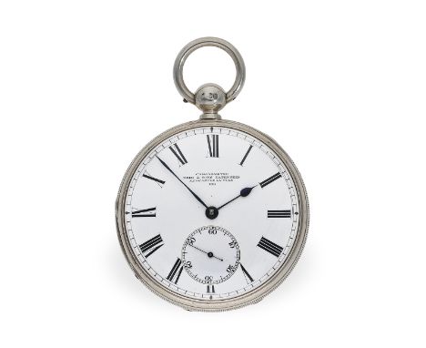 Taschenuhr: technisch hochinteressantes Chronometer, "Sternzeit" Reid &amp; Sons Newcastle 1864: Ca.Ø52mm, ca. 138g, solides 