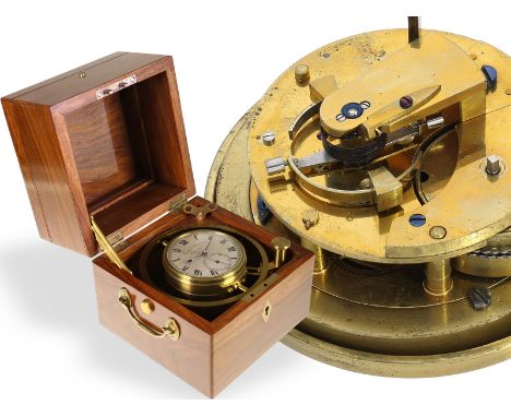 Marinechronometer: bedeutendes englisches One-Day Chronometer, Thomas Earnshaw London No.680, ca.1820: Ca. 16 x 16 x 16cm, 3-