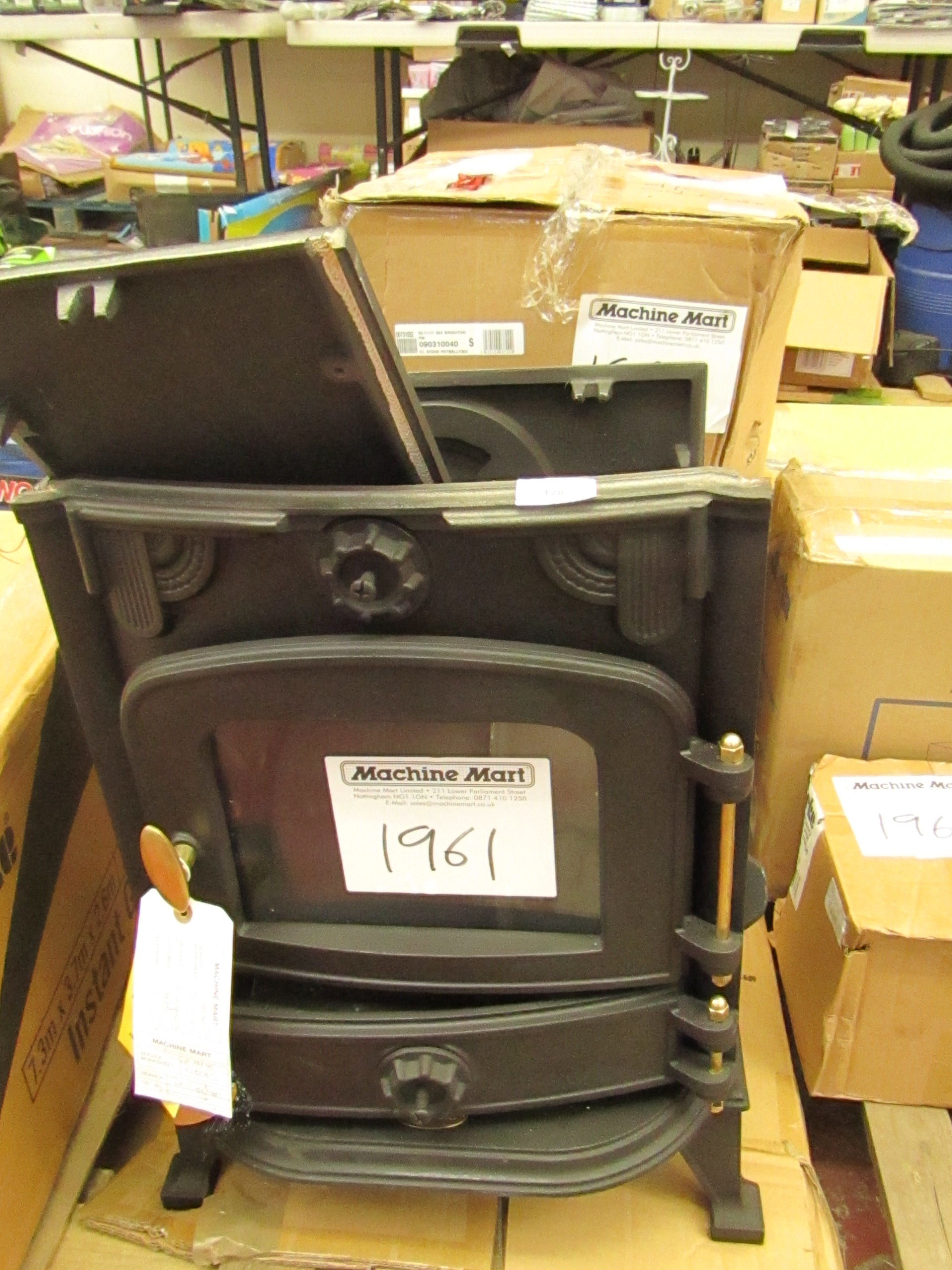 2x Items being; Clarke Buckingham Cast Iron Multi Fuel Stove RRP £199