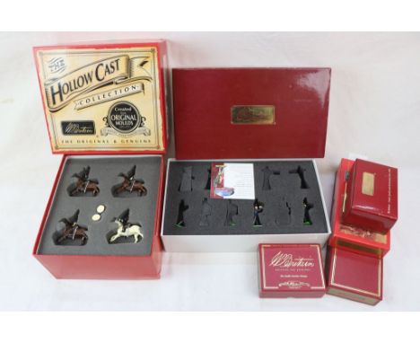 7 boxed Britains metal figure sets to include 41151 Royal Air Force Band, 43016 Redcoats History of the British Army, 00139 1