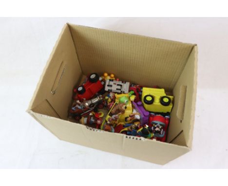 18 Diecast and plastic models to include Corgi Chitty Chitty Bang Bang (complete), 4 x Corgi Comics featuring Basil Brush, Ma