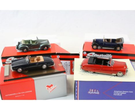 Four boxed 1:43 metal models to include 2 x Somerville (126 Volvo Jakob &amp; 151 Vauxhall Velox Caleche 1949), Skyline Model