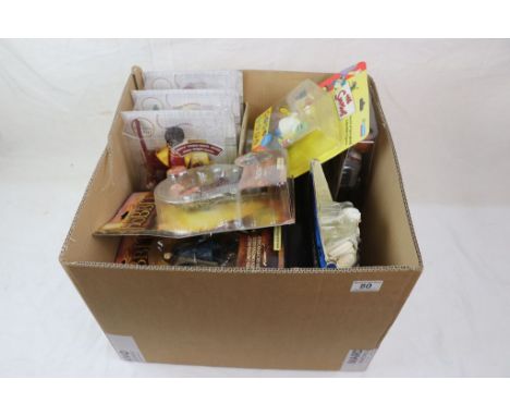 13 Boxed/Carded Film/TV related figures to include 4 x Mattel Harry Potter Draco Malfoy, Ron Wesley, Albus Dumbledore, Harry 