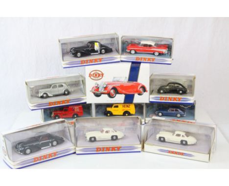 11 Boxed Matchbox The Dinky Collection diecast models to include 1939 Triumph Dolomite