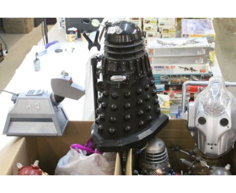Doctor Who - Large collection of Daleks, various sizes, plus a r/c K-9 and a Cyberman Mask, comes with a groups of remote con