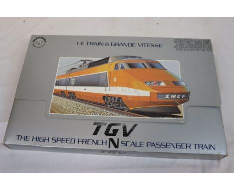 Boxed Bachmann N gauge TGV The High Speed French Passenger Train set
