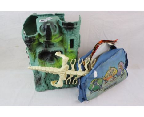 Original Mattel He Man Masters of the Universe Castle Grayskull with accessories plus a Battle Bones (all figure clips in tac
