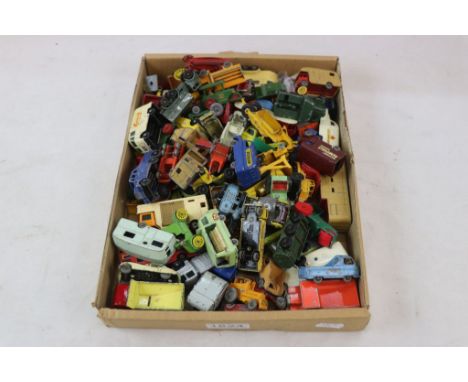 Collection of play worn Matchbox Lesney diecast models plus some Corgi etc, mainly 75 Series examples to include 25 Dunlop, 6