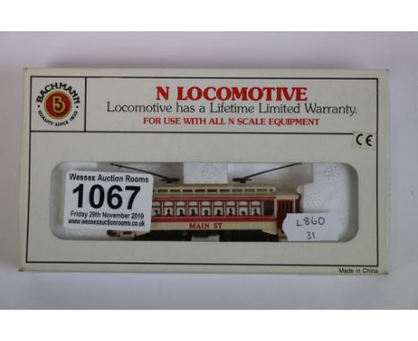 Boxed Bachmann N gauge 61090 Mainstreet Brill Trolley 