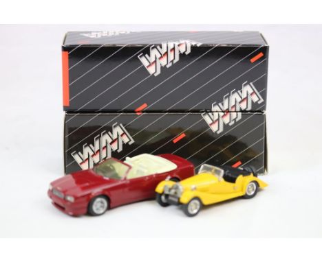 Two boxed 1:43 Western Models metal models to include WP123 1991 Aston Martin Virage Volante and WMS76 1951 Morgan Plus 4, bo