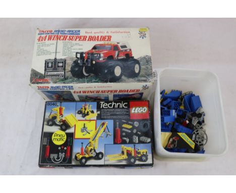 Boxed Lego Technic no. 8040 with tub of original loose lego, plus a boxed Taiyo Radio controlled radio-racer 4x4 Winch Super 