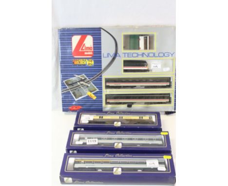Boxed Lima OO gauge Lima Technology Security Block plus a boxed Lima 2005143A7 GWR 34, and 2 x boxed Lima coaches 