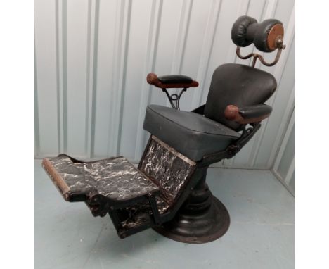 A vintage dentist's chair