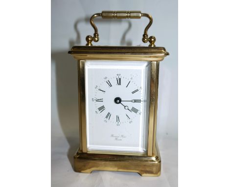 A modern brass carriage clock by Bernard Frères Bicester; a 1950's "Baby Brownie Special" camera