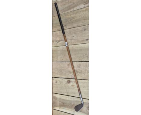 Antique Hickory shaft golf club- J Duncan of Stirling model- Special mitre brand Cardinal 2 iron