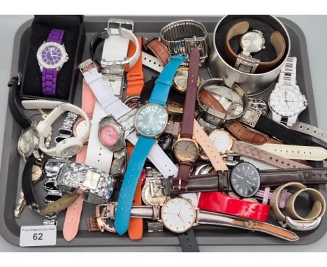 A Tray filled with mixed watches; Sekonda, Casio and many more makes.