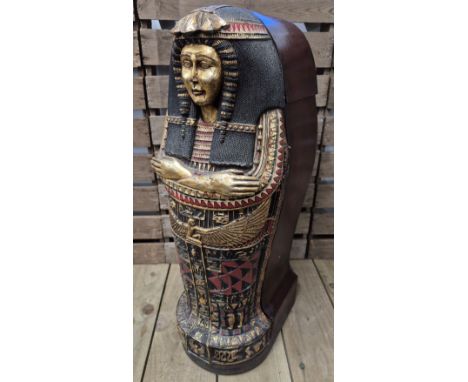 A Vintage Sarcophagus Shaped CD Rack Cabinet [70cm height]