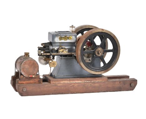 A well engineered model of an 'Economy' internal combustion stationary engine. Built by the late Mr Duncan Laidlaw of Bristol