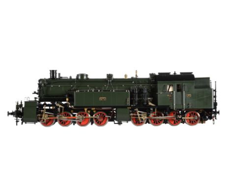 A gauge 1 Aster for Fulgurex model of a Bavarian Gt 2 x 4/4 side tank locomotive No 572. The model being spirit fired and liv