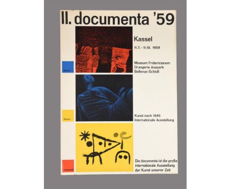 II. Documenta '59. Kassel, Germany, 1959. a poster design for the contemporary art exhibition held 11 July - 11 October 1959,